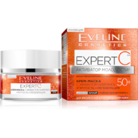 EVELINE Expert C 50мл Крем (883) -маска с эффектом лифтинга для зрелой сухой чувствительной кожи 50+