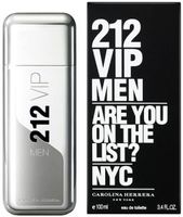 Туалетная вода Carolina Herrera "212 VIP Men", 100 ml