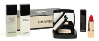 Подарочный набор CHANEL HYDRA BEAUTY (лосьон, сыворотка д/лица, СС тональный крем, помада)